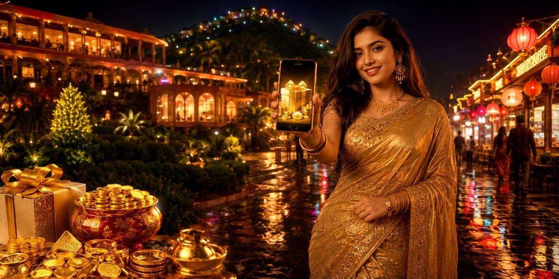 সিলেটে শাড়ি পরা একজন নারী ace567 অ্যাপে ডিপোজিট বোনাস দেখছেন